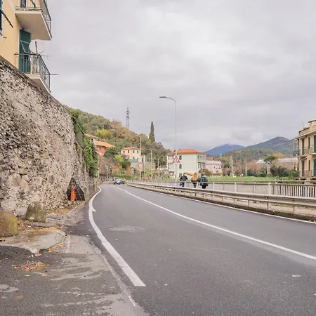 089 - Casa Cascata, Vista Mare, 400 Metri Dalla Spiaggia Sestri Levante